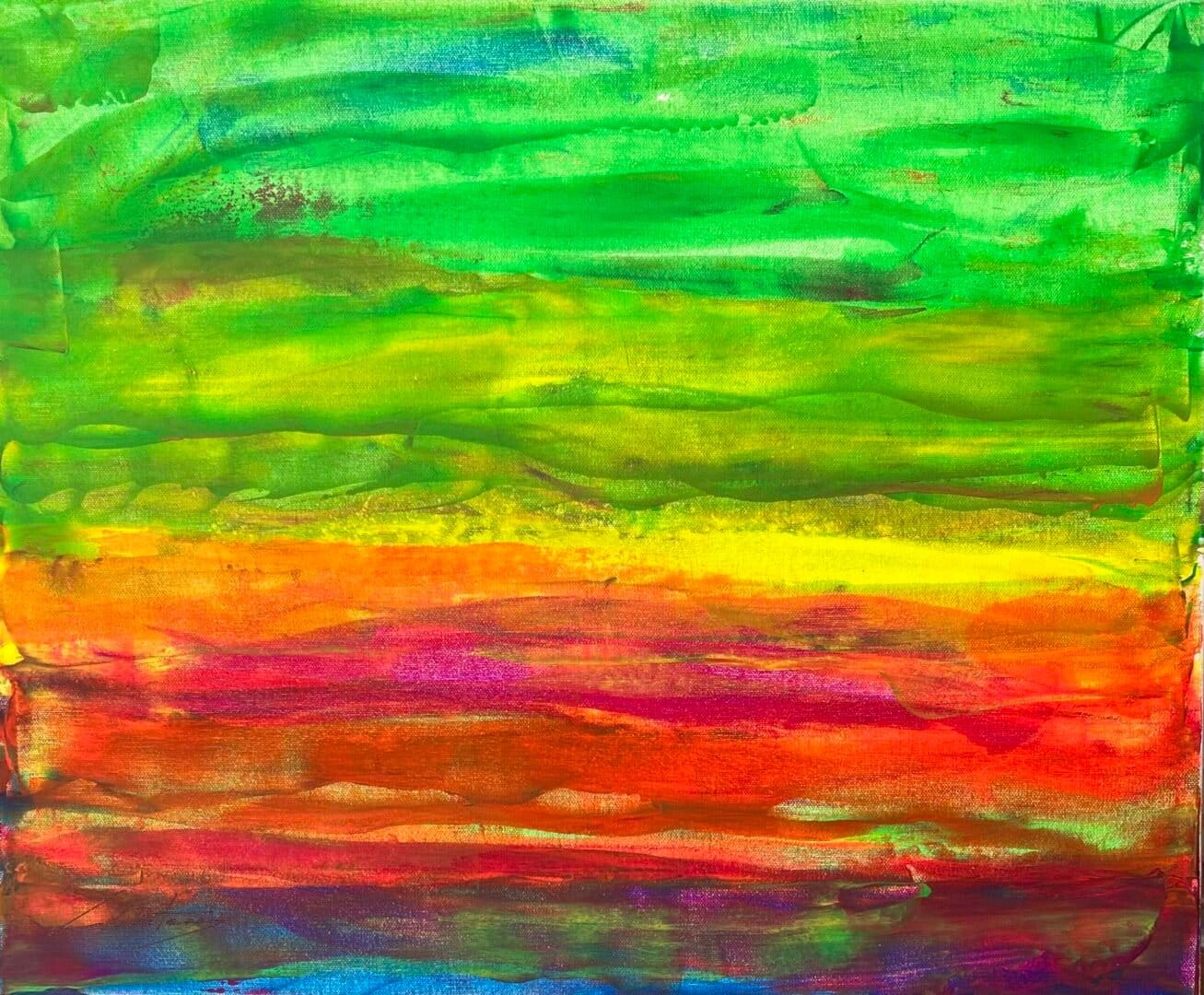 Abstract Seascape Early original painting by Gregory Christeas