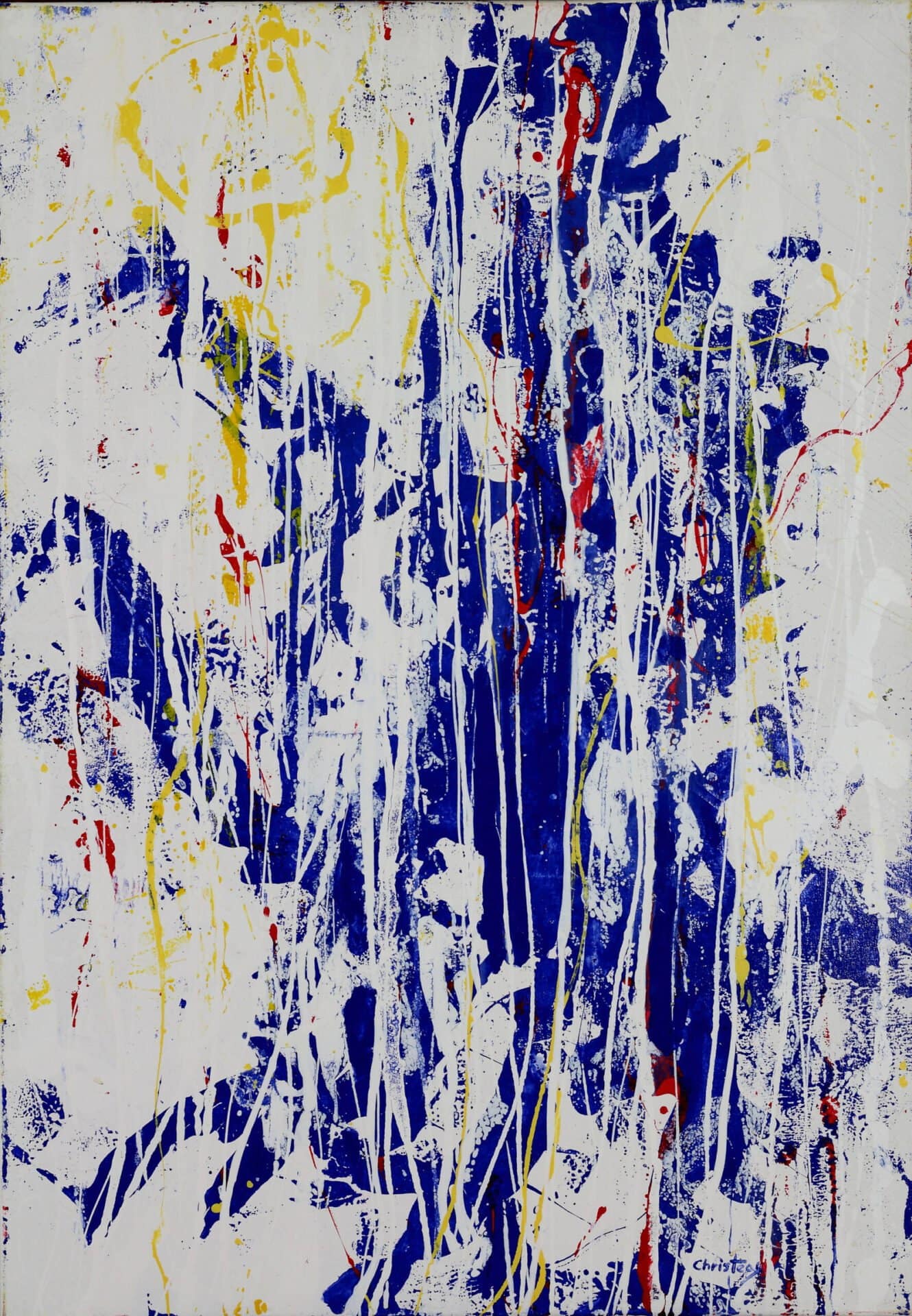 Athens original abstract painting by Gregory Christeas
