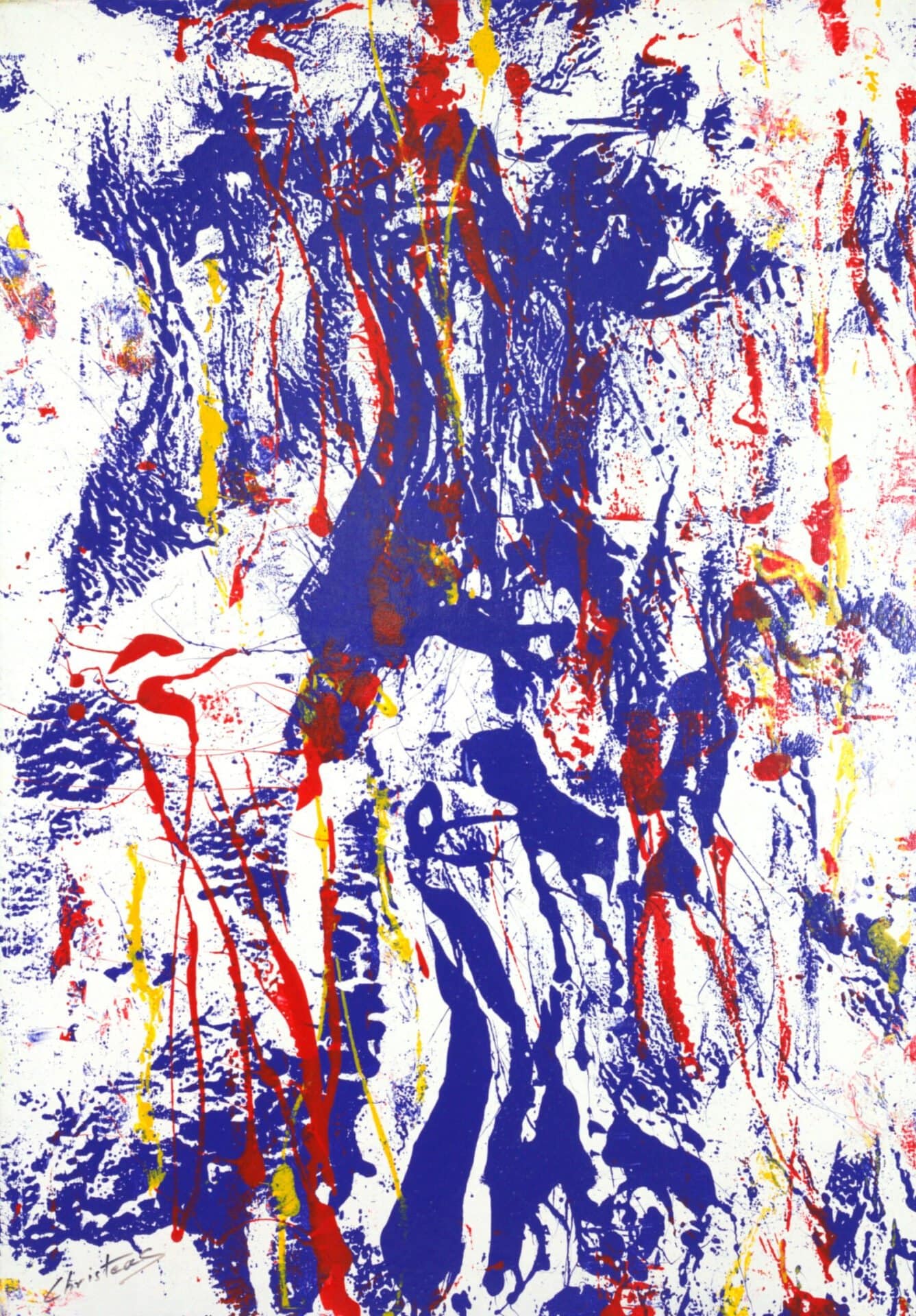 Agora original abstract painting by Gregory Christeas exhibited at the Cultural Olympiad Athens 2004