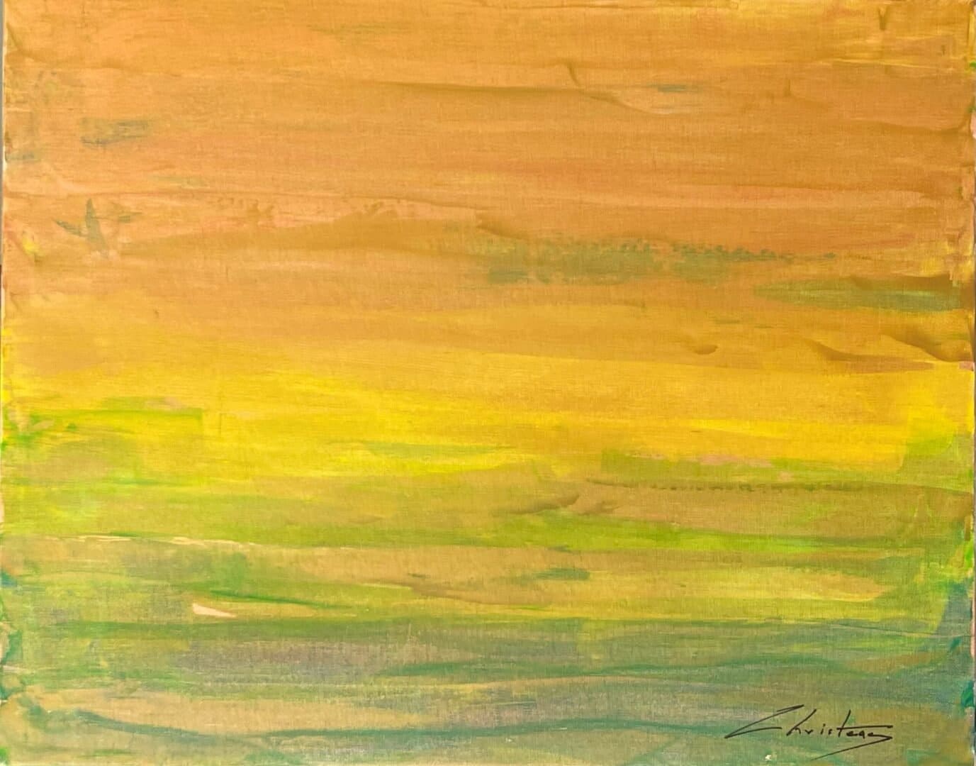 Abstract Seascape Deep original painting by Gregory Christeas