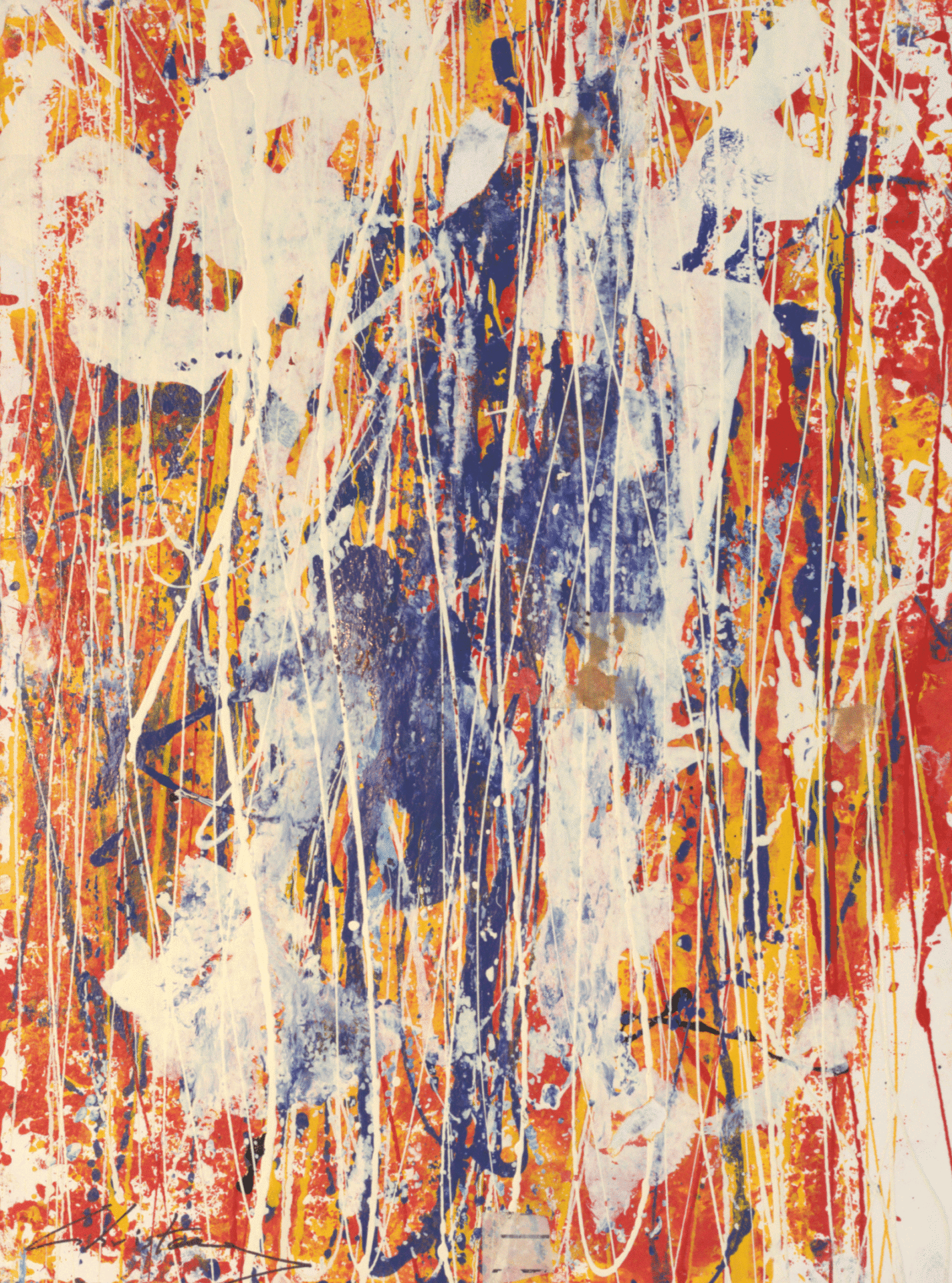 Parthenon Impressions 74 original abstract painting by Gregory Christeas