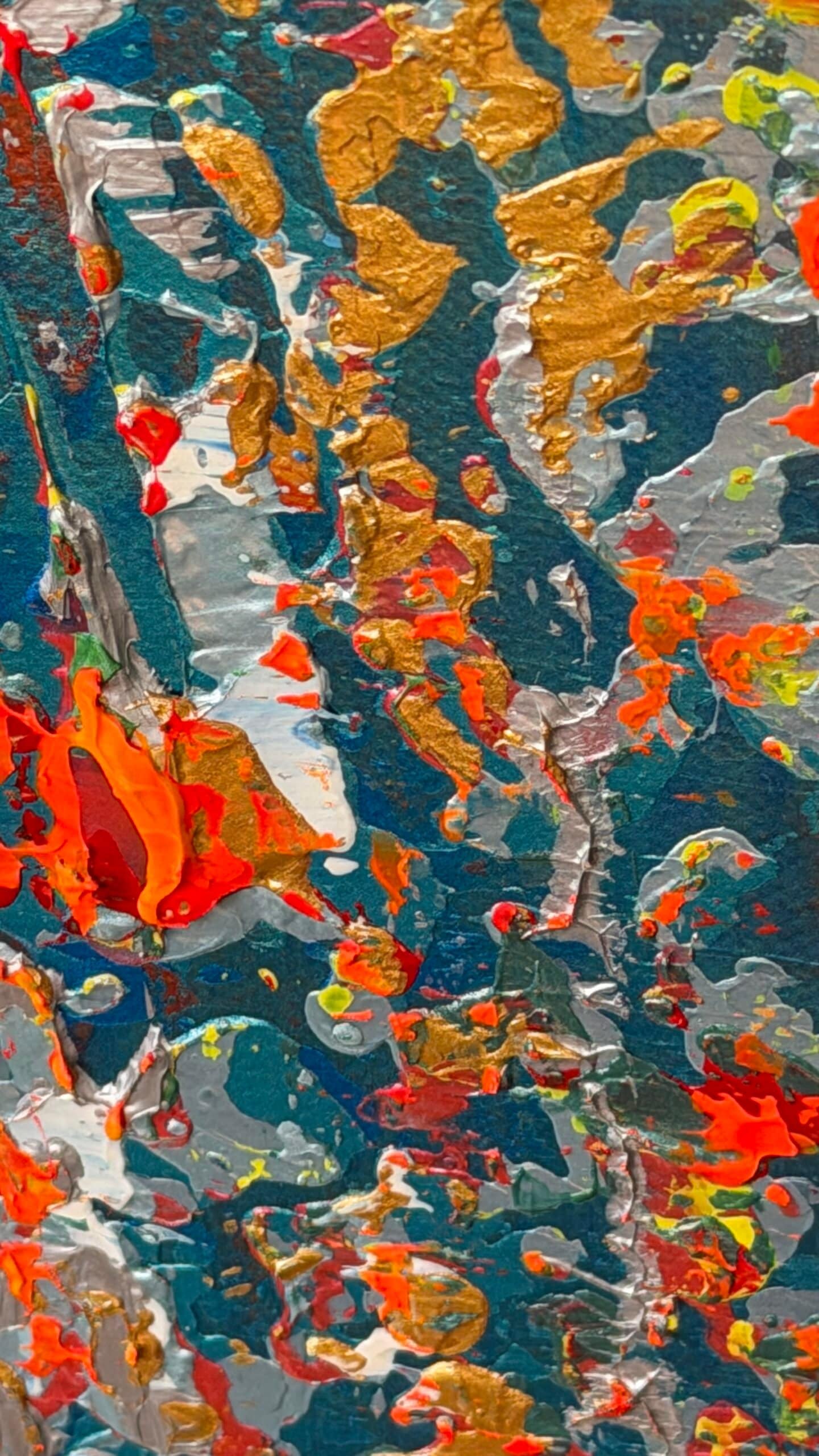 Red Pebbles — Original Abstract Painting - Image 5