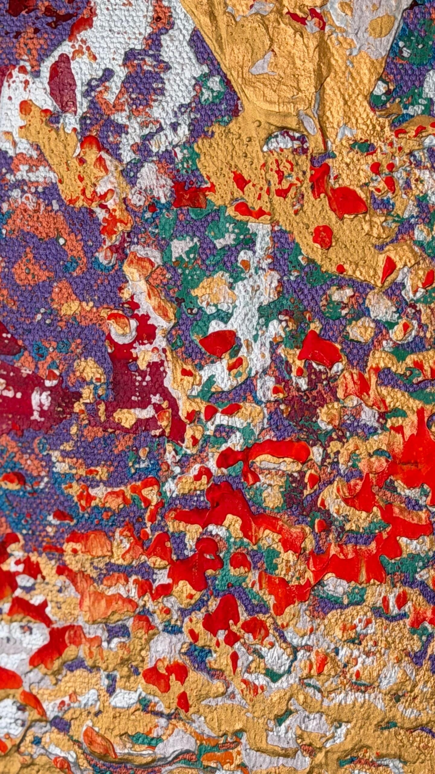 Red Pebbles — Original Abstract Painting - Image 6