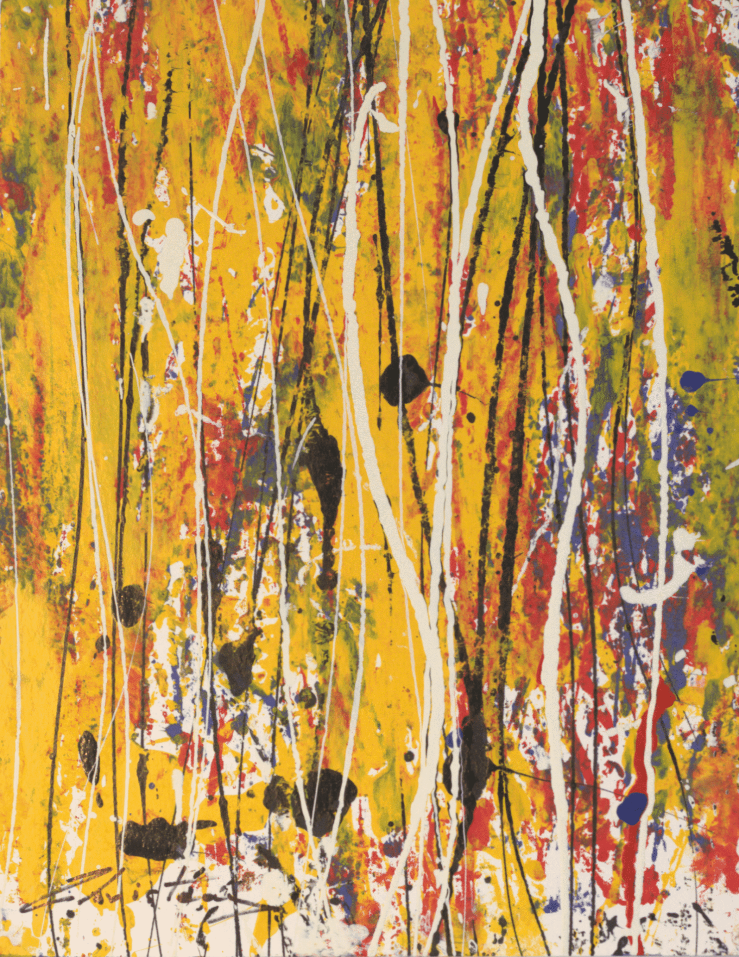 Parthenon Impressions 66 original abstract painting by Gregory Christeas
