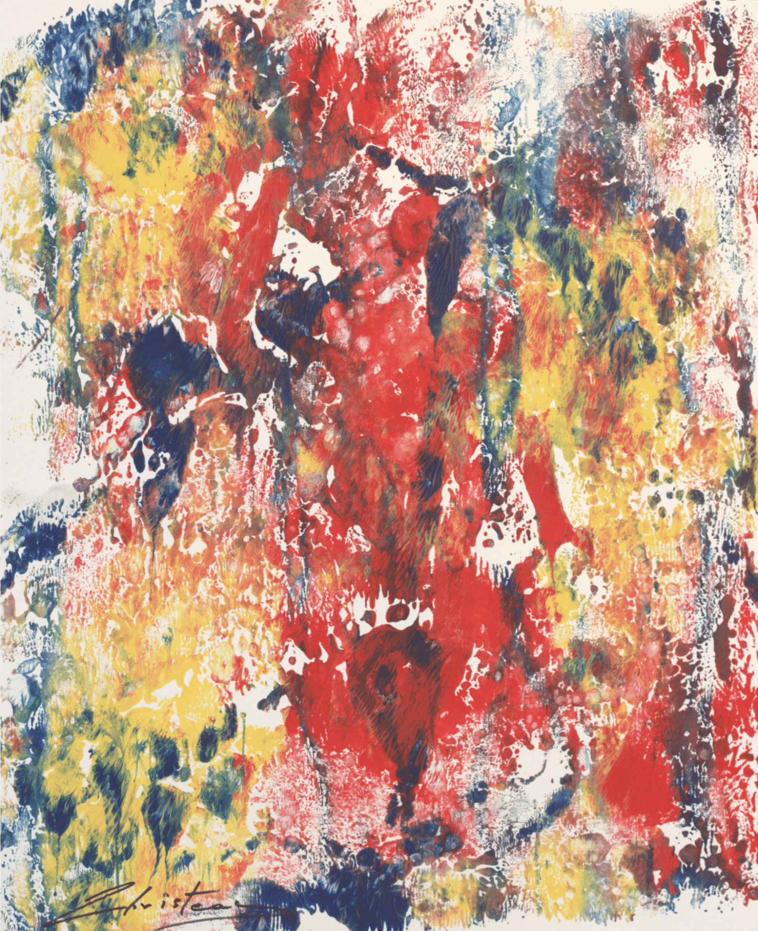 Parthenon Impressions 67 original abstract painting by Gregory Christeas