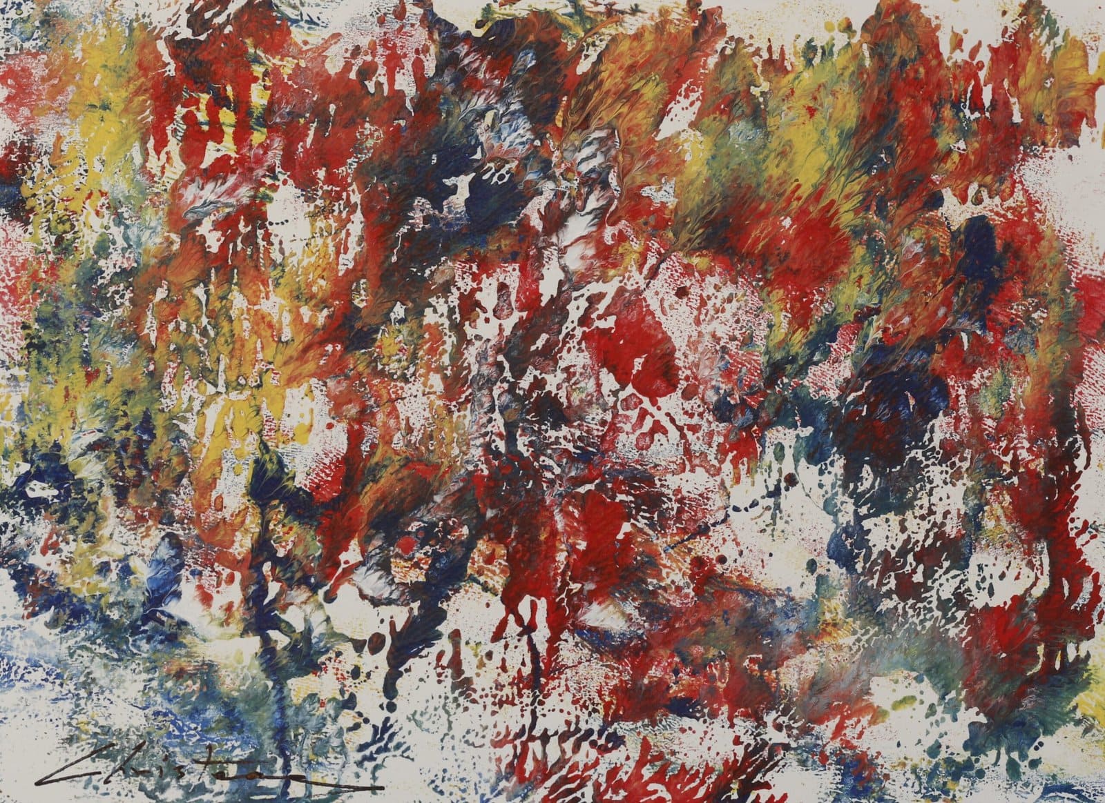 Parthenon Impressions 28 original abstract painting by Gregory Christeas