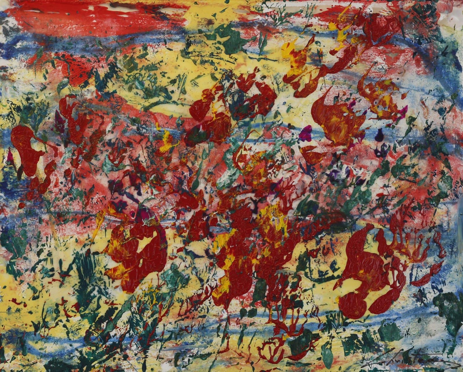 Parthenon Impressions 59 original abstract painting by Gregory Christeas