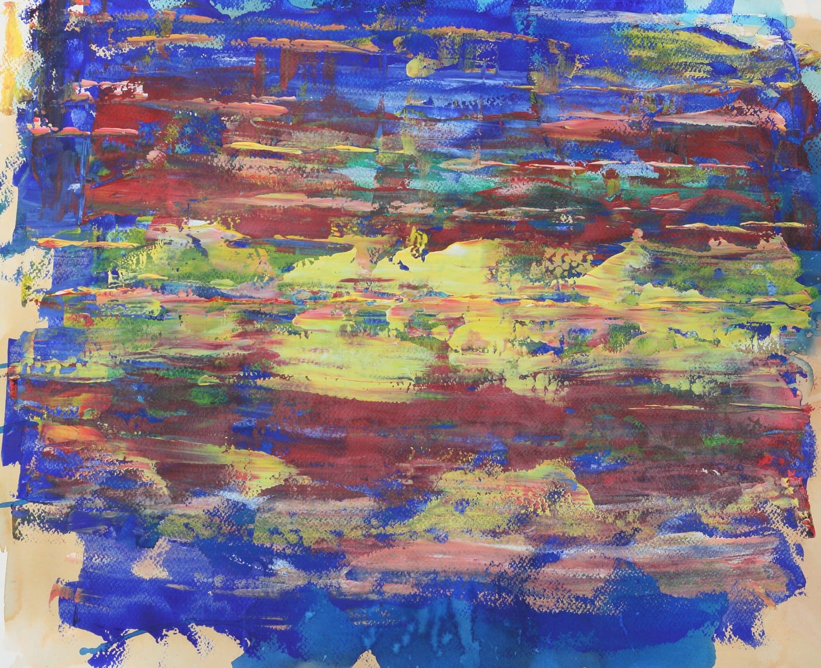 Parthenon Impressions 14 original abstract painting by Gregory Christeas