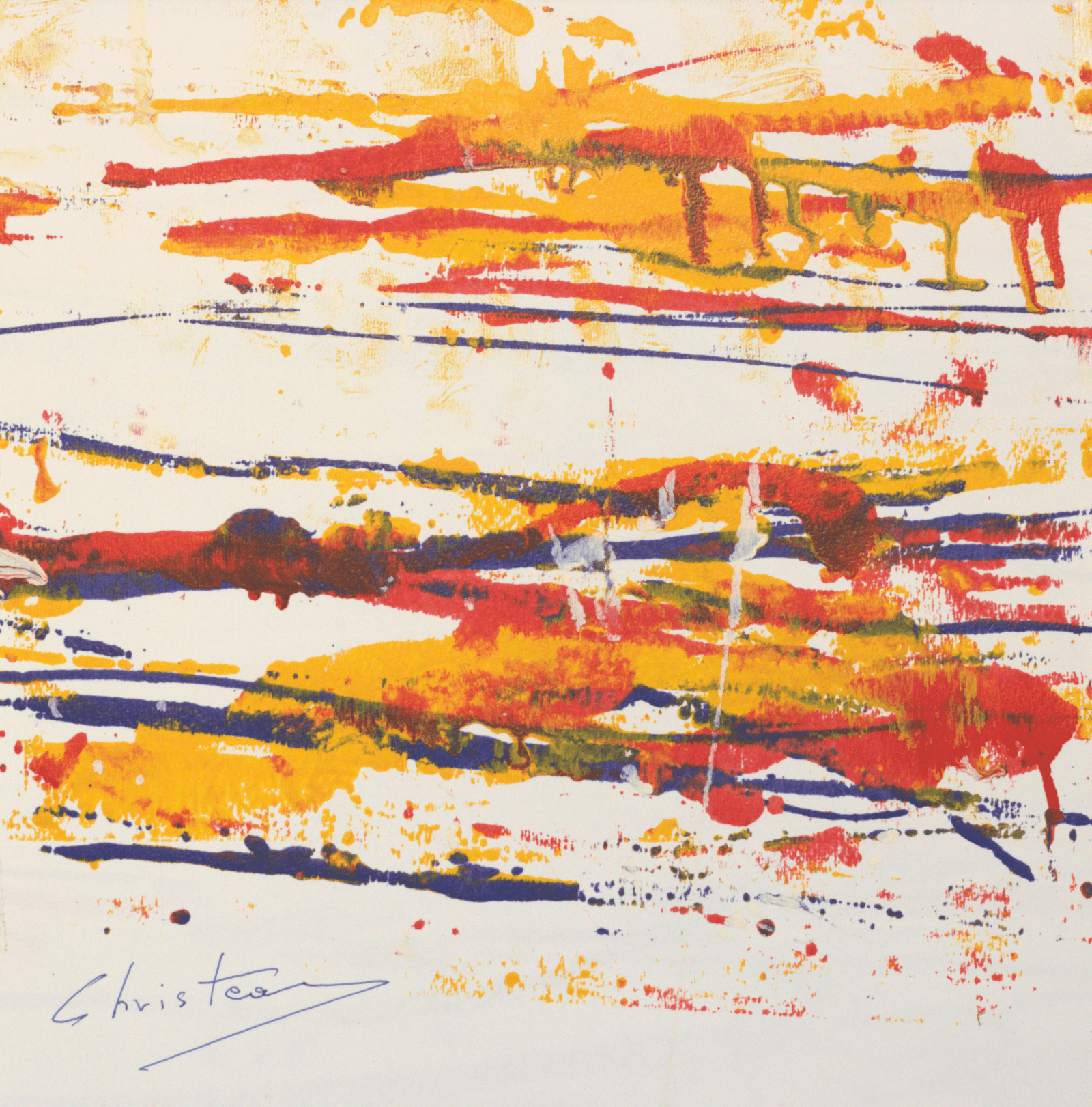 Parthenon Impressions Old Agora original abstract painting by Gregory Christeas