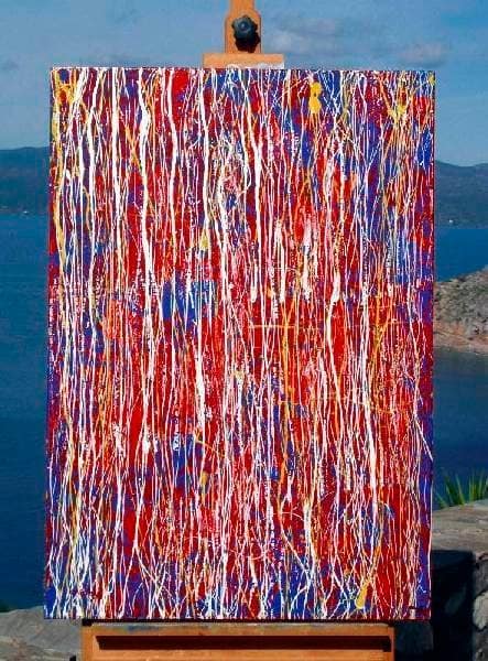Modern Abstract Painting Kaisariani by Gregory Christeas - Image 3