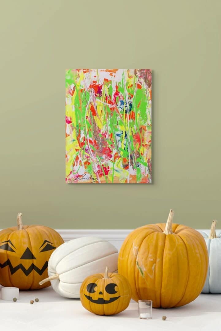 abstract floral paintings