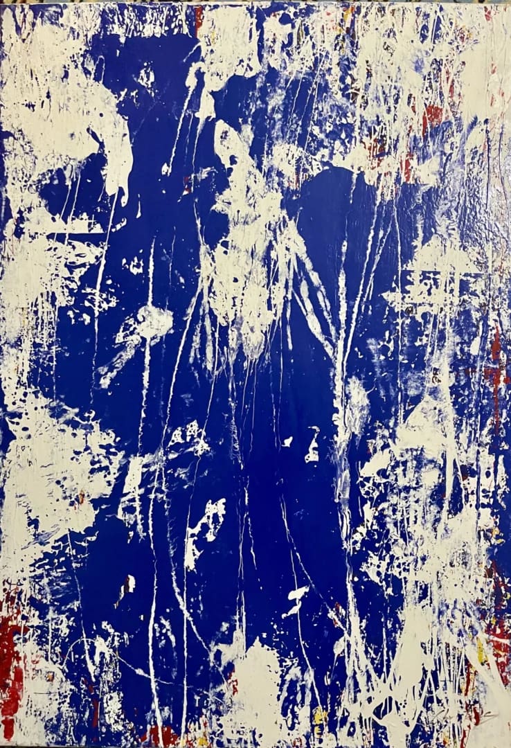 Original Abstract Painting Aegean Blue — Gregory Christeas