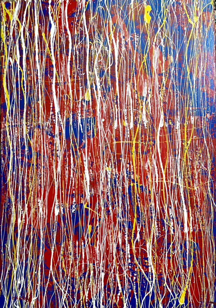 Modern Abstract Painting Kaisariani by Gregory Christeas